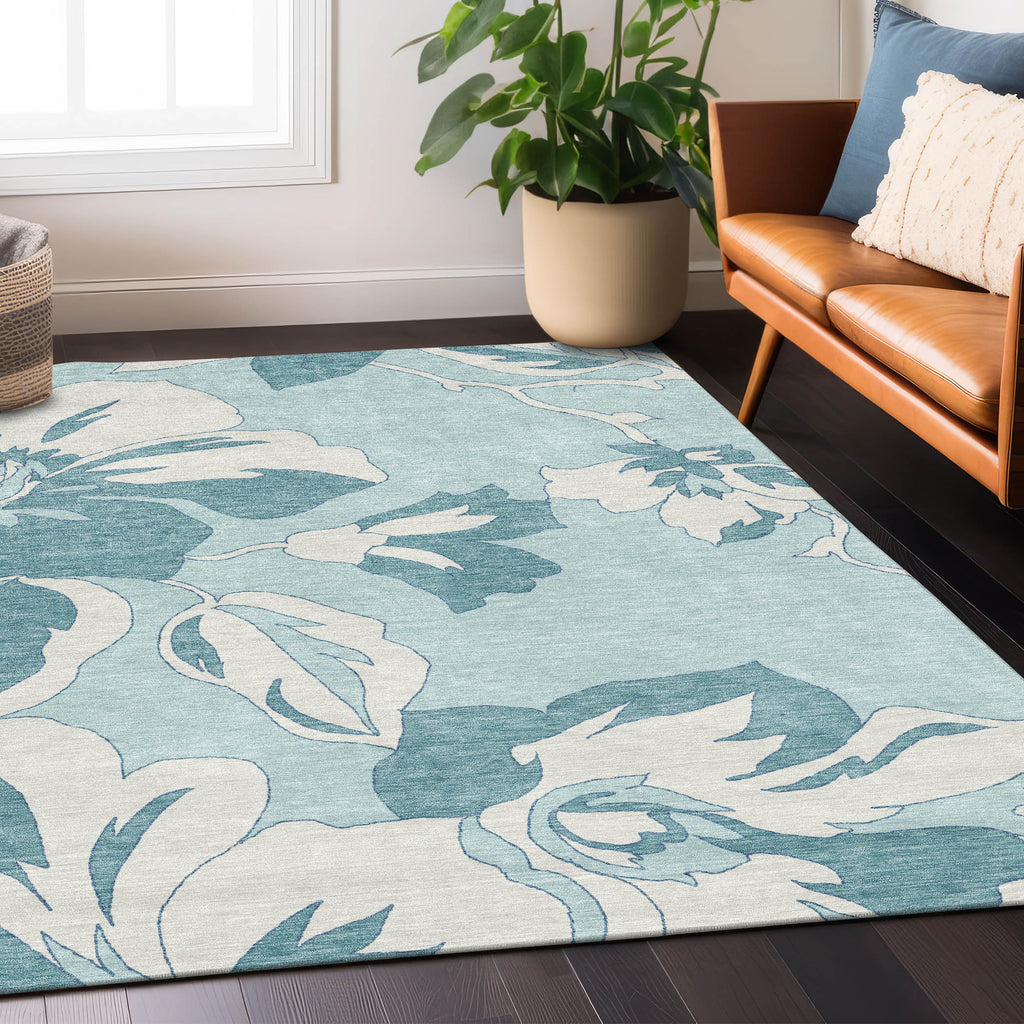 addison chantille acn857 teal rug