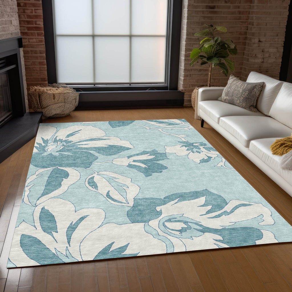 addison chantille acn857 teal rug