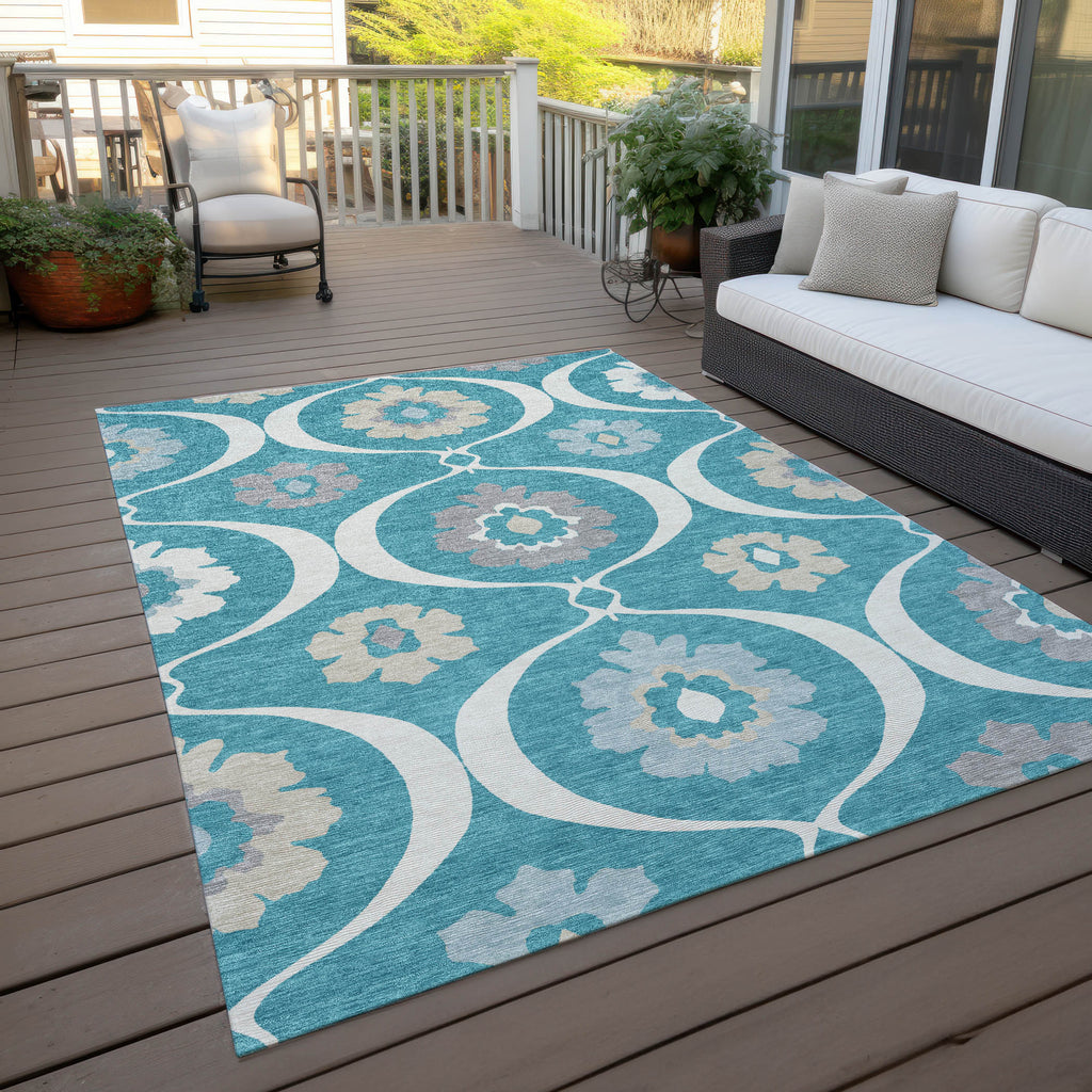 addison chantille acn858 teal rug