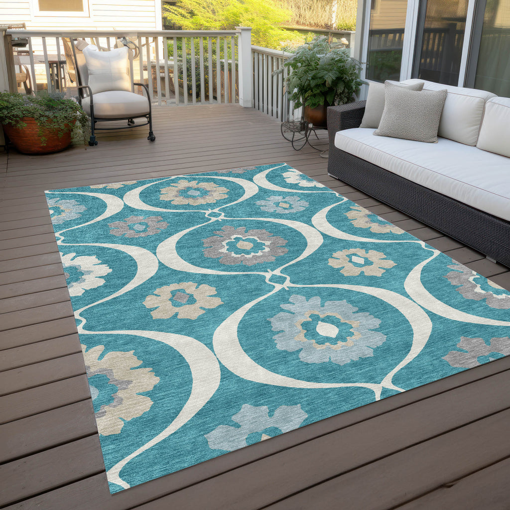 addison chantille acn858 teal rug