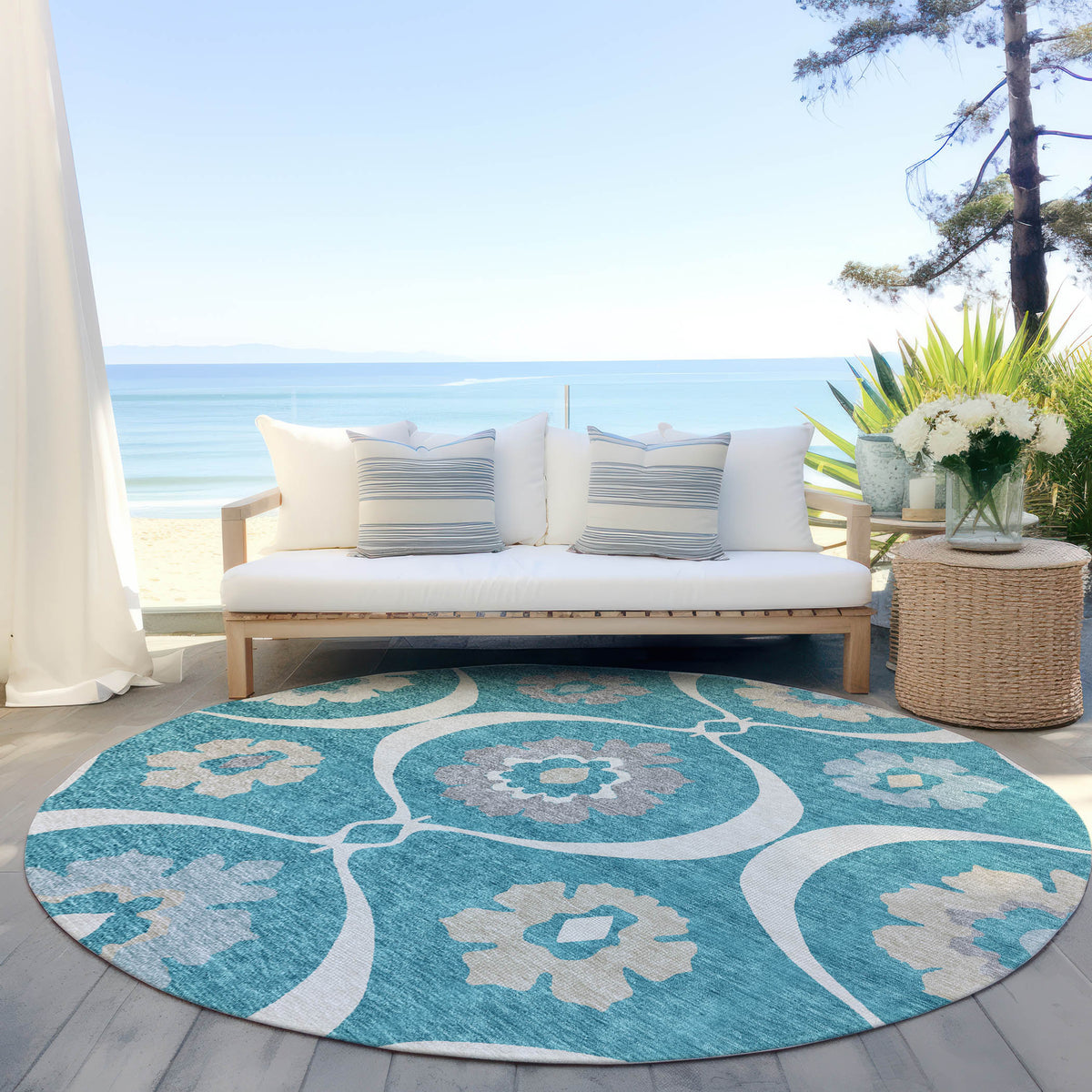 addison chantille acn858 teal rug