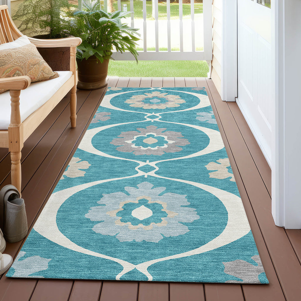 addison chantille acn858 teal rug