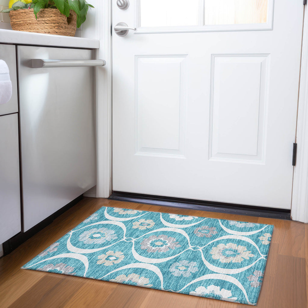 addison chantille acn858 teal rug