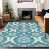 addison chantille acn858 teal rug