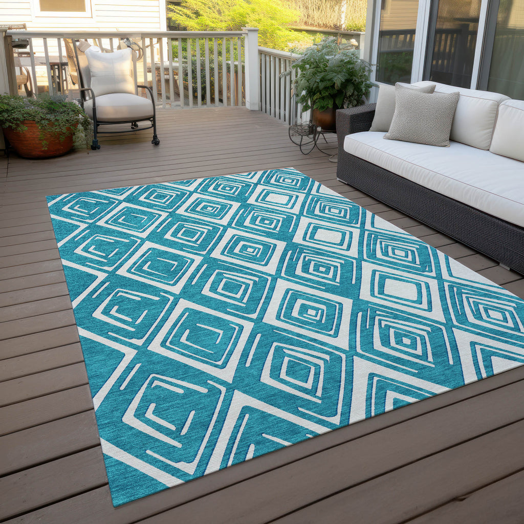 addison chantille acn862 teal rug