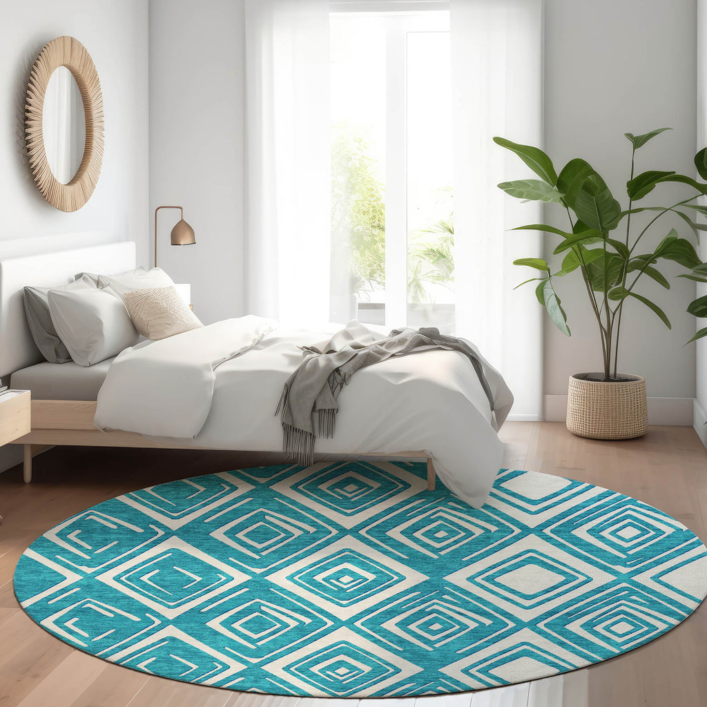addison chantille acn862 teal rug