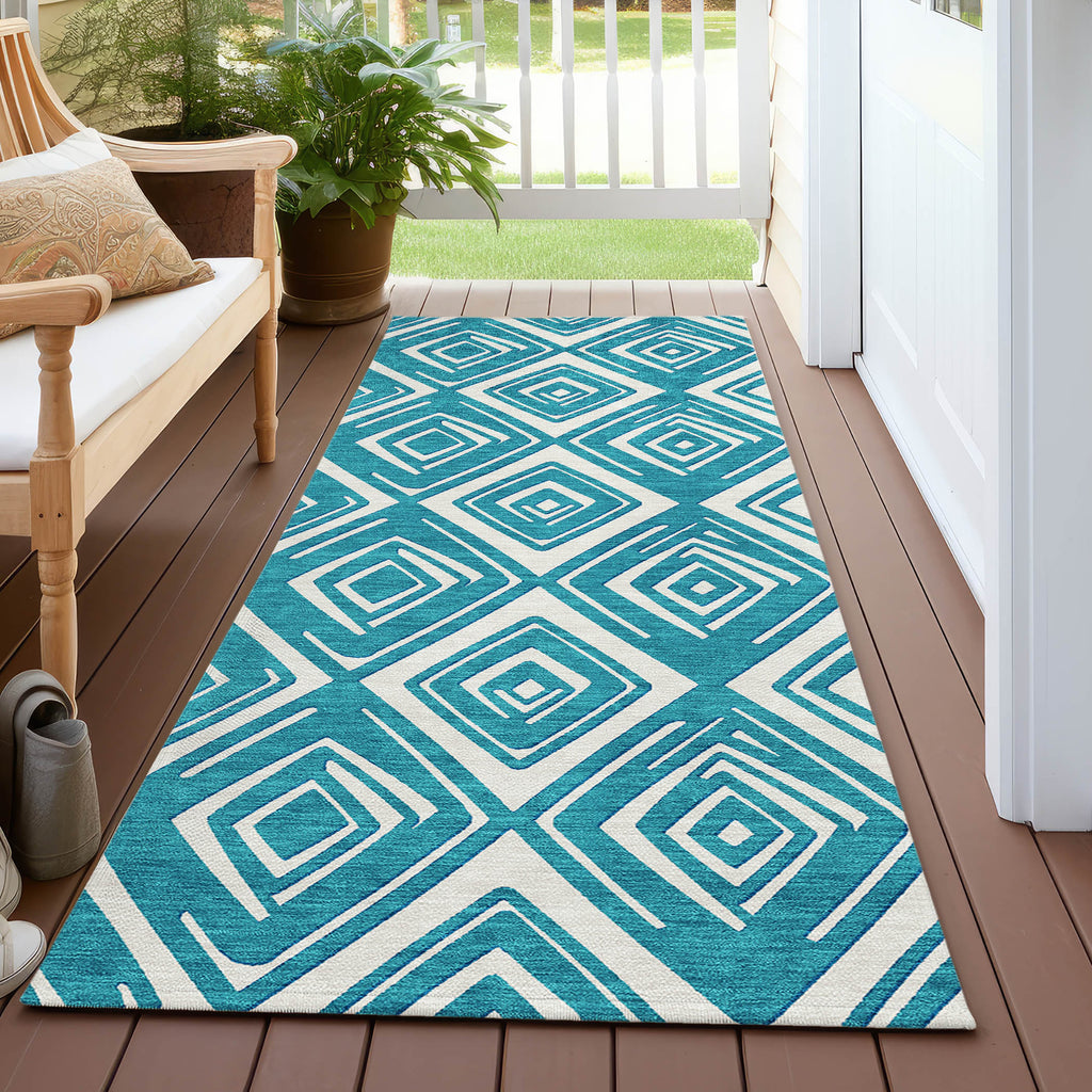 addison chantille acn862 teal rug