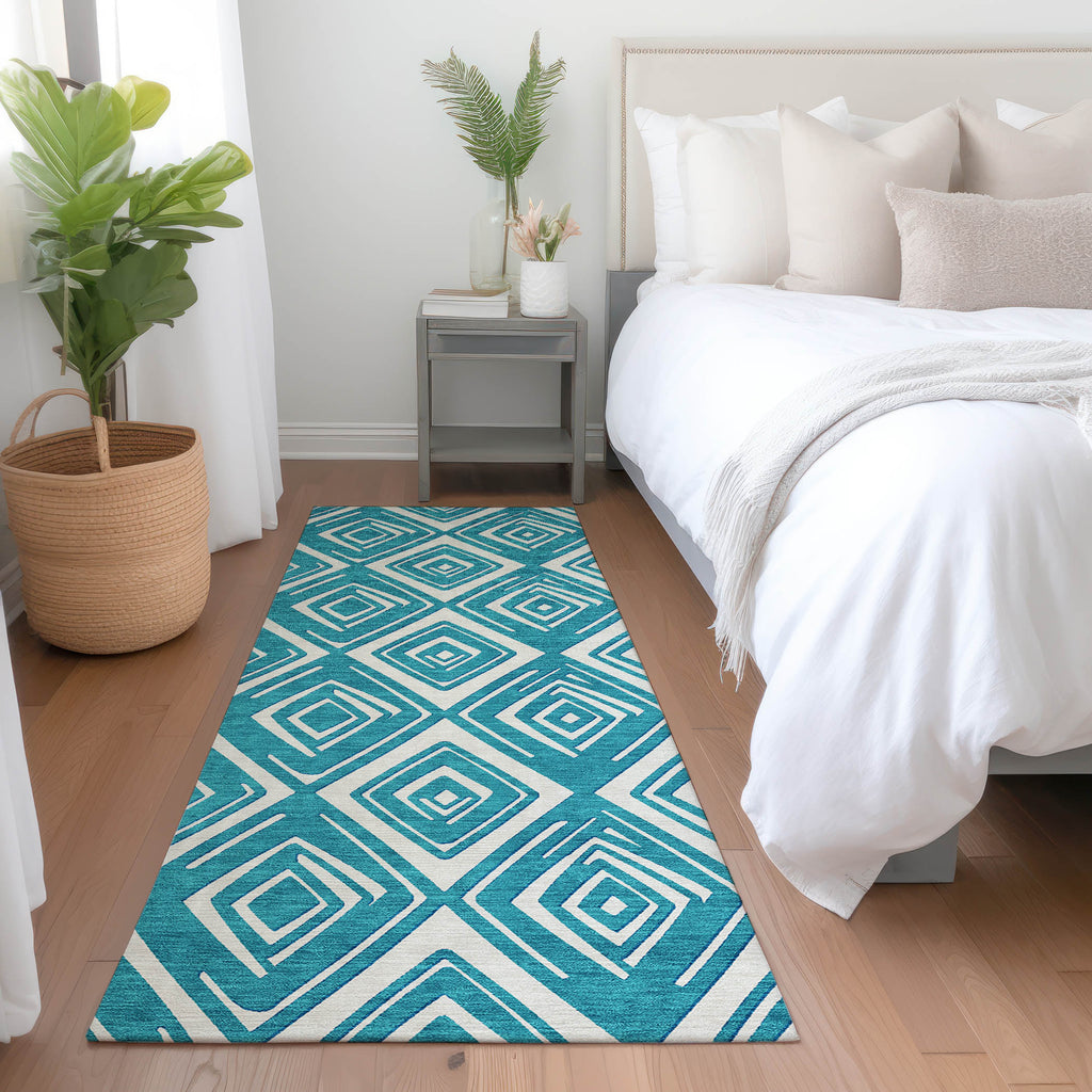 addison chantille acn862 teal rug