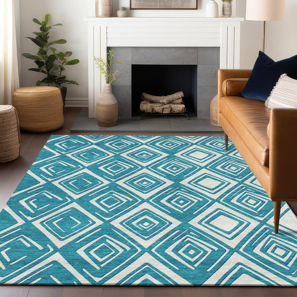 addison chantille acn862 teal rug