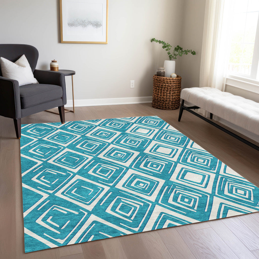 addison chantille acn862 teal rug
