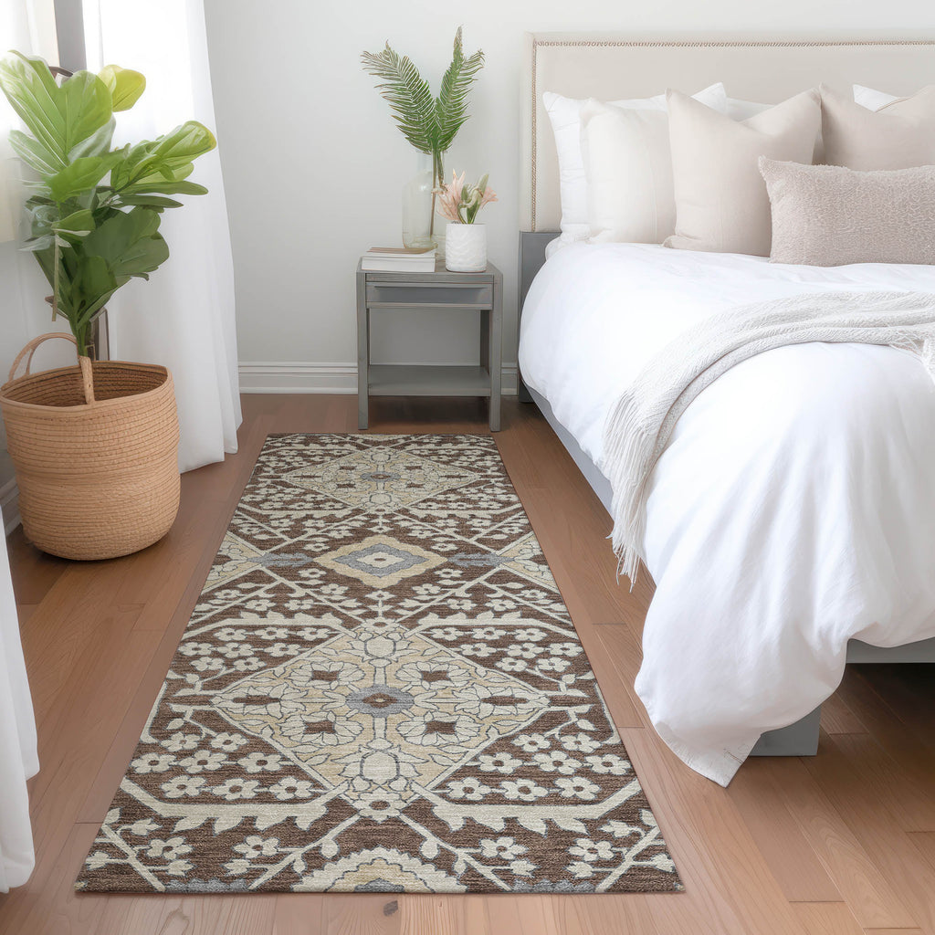addison chantille acn863 chocolate rug