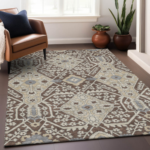 addison chantille acn863 chocolate rug