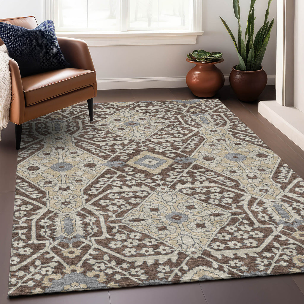 addison chantille acn863 chocolate rug
