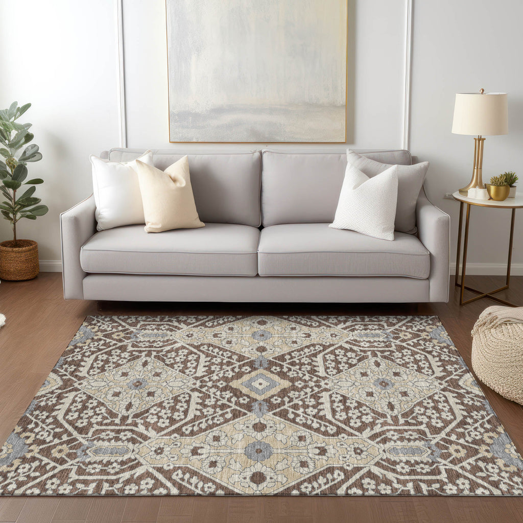 addison chantille acn863 chocolate rug