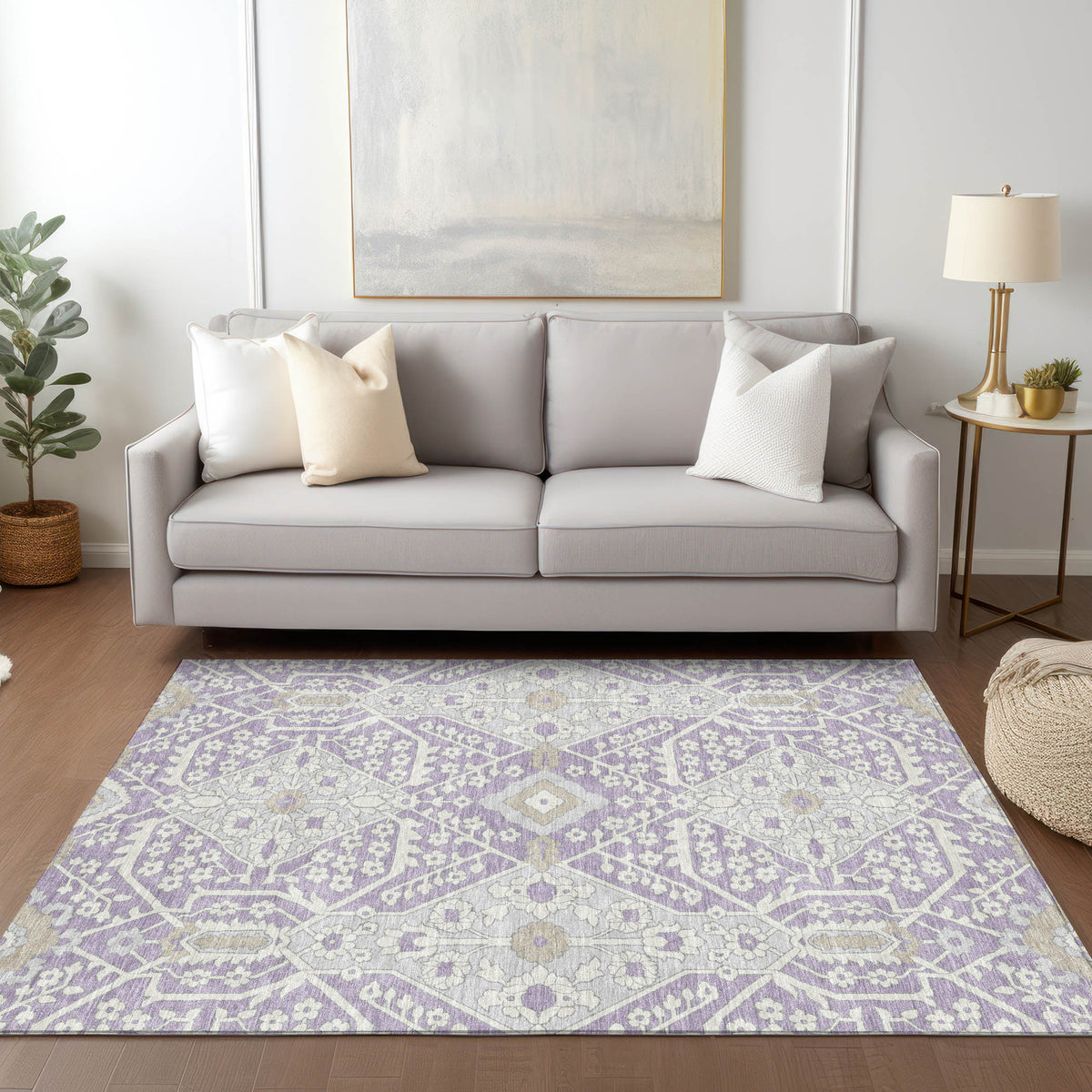 addison chantille acn863 lavender rug