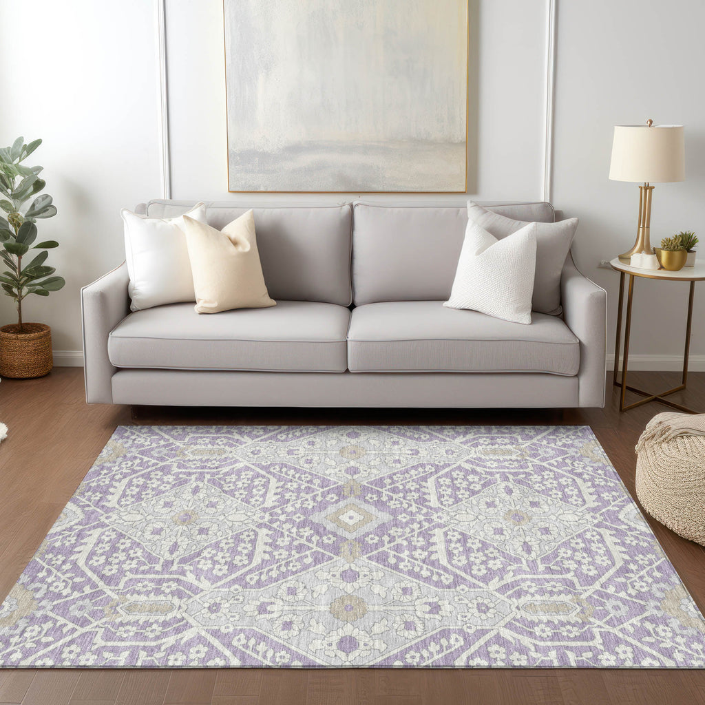 addison chantille acn863 lavender rug