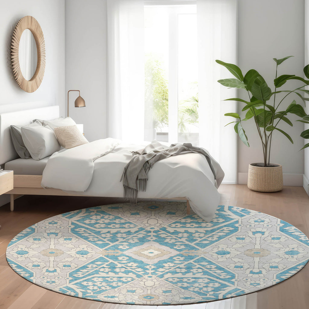 addison chantille acn863 teal rug
