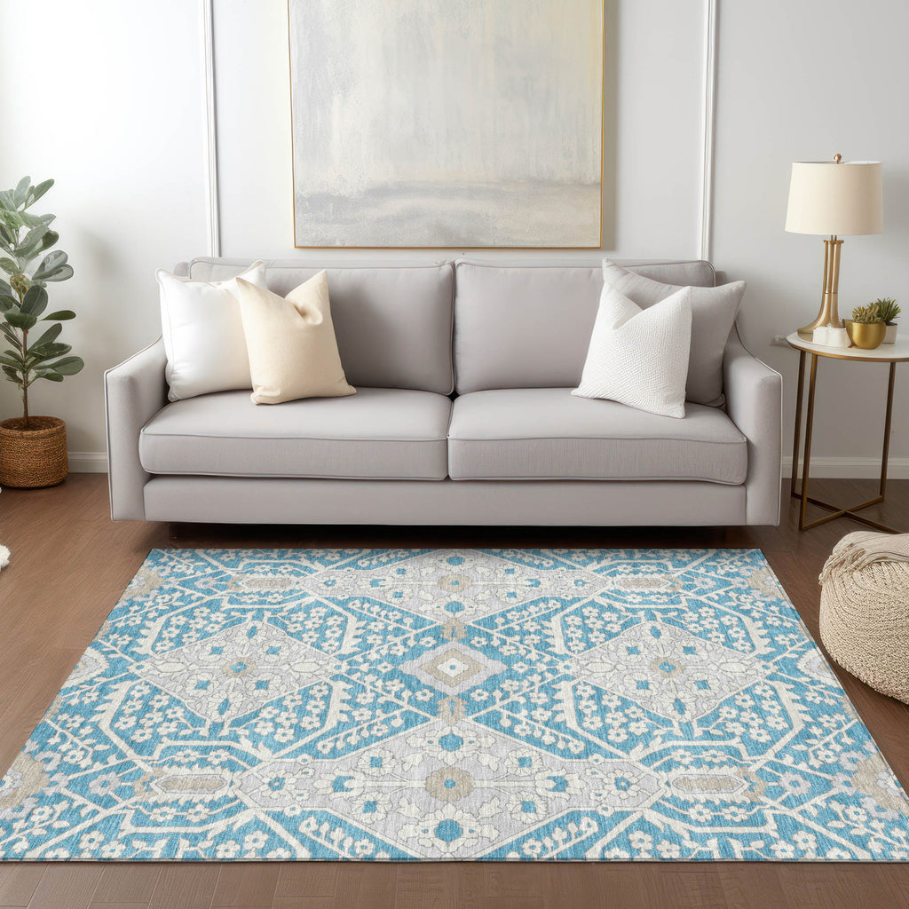 addison chantille acn863 teal rug
