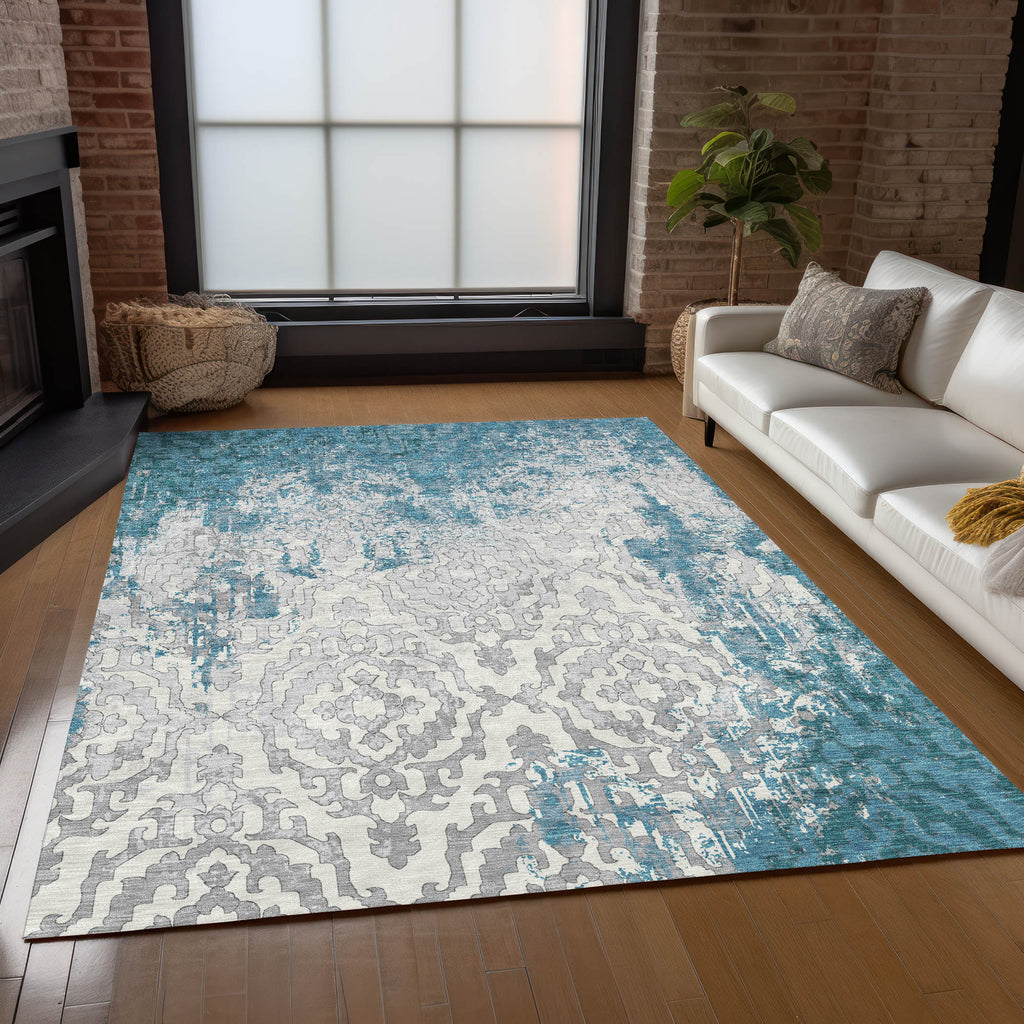 addison chantille acn864 teal rug