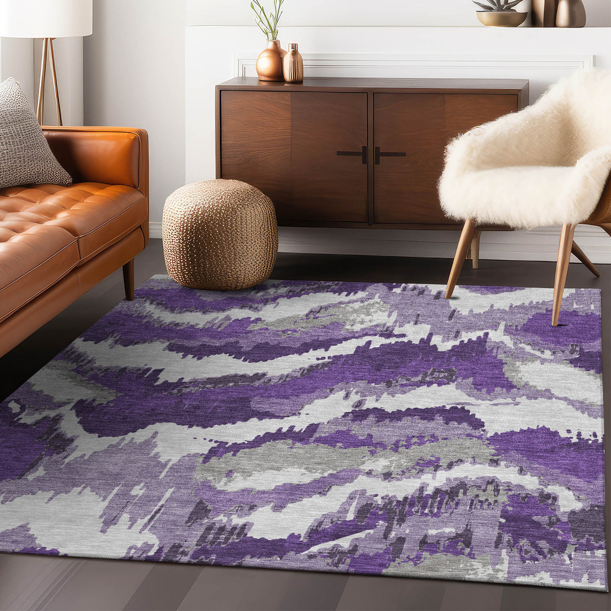 addison chantille acn865 purple rug