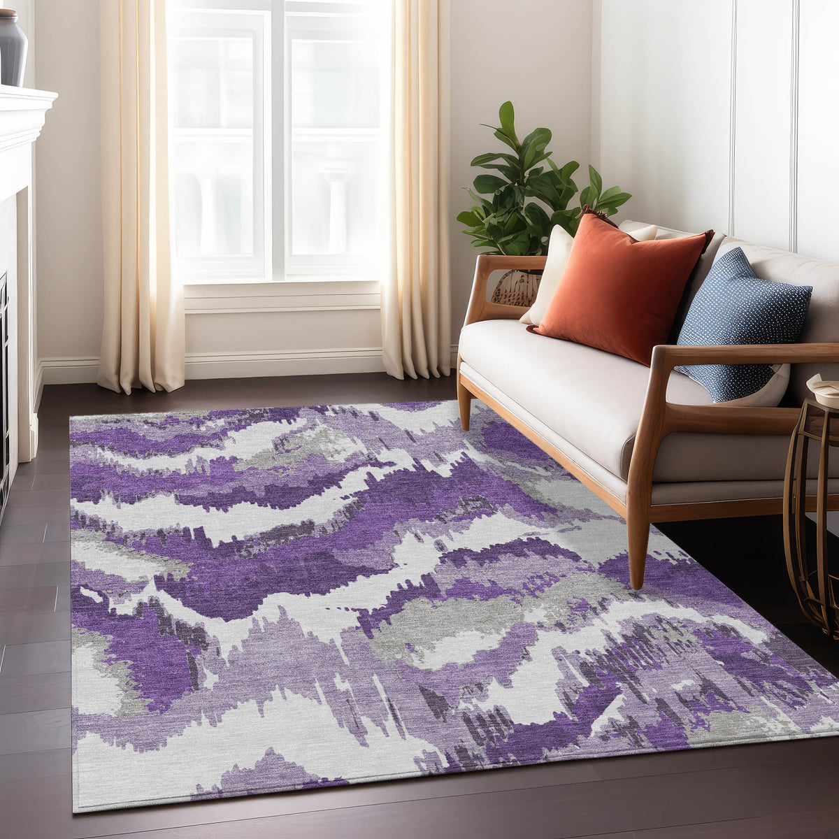 addison chantille acn865 purple rug