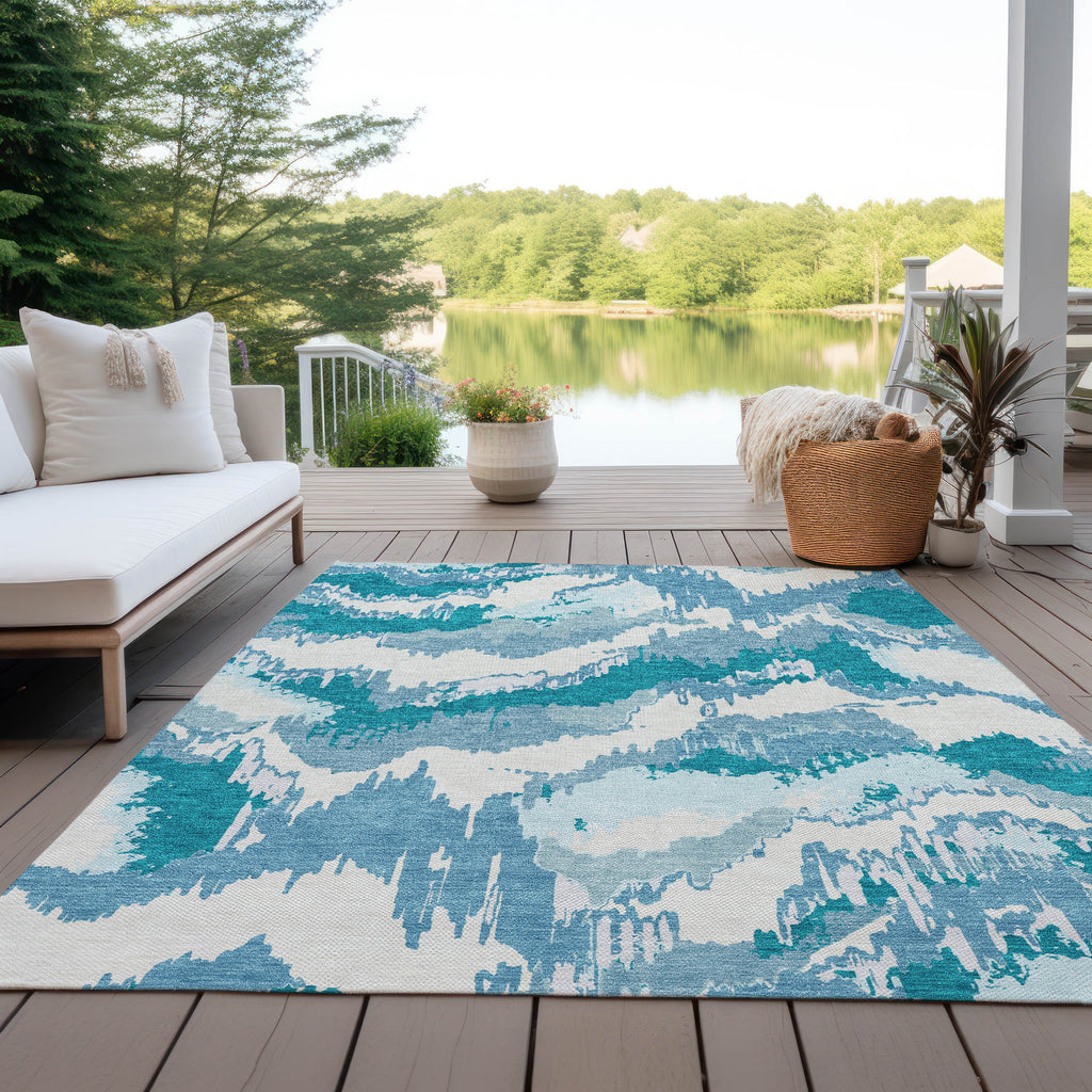 addison chantille acn865 teal rug