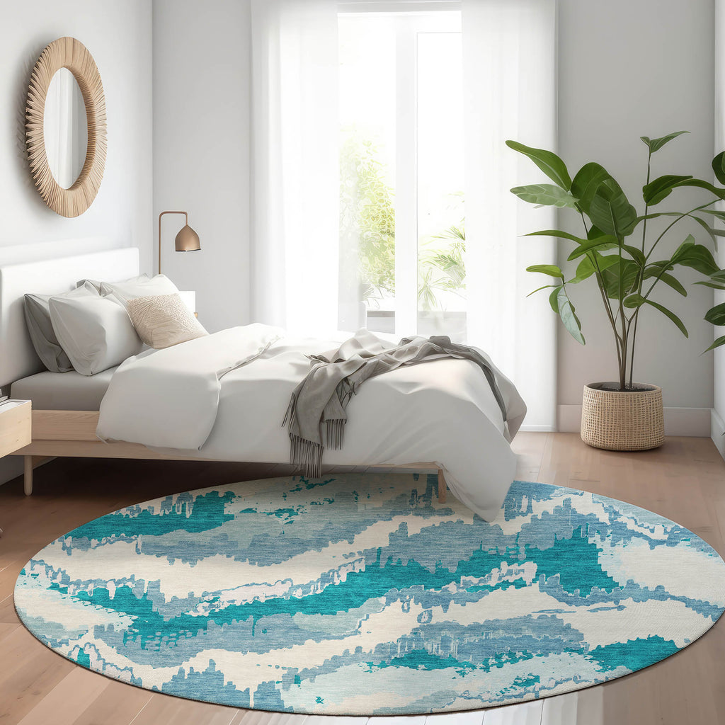 addison chantille acn865 teal rug