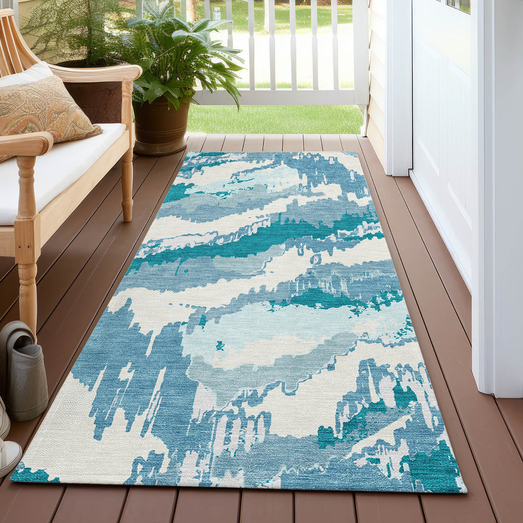 addison chantille acn865 teal rug
