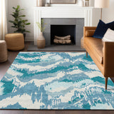 addison chantille acn865 teal rug
