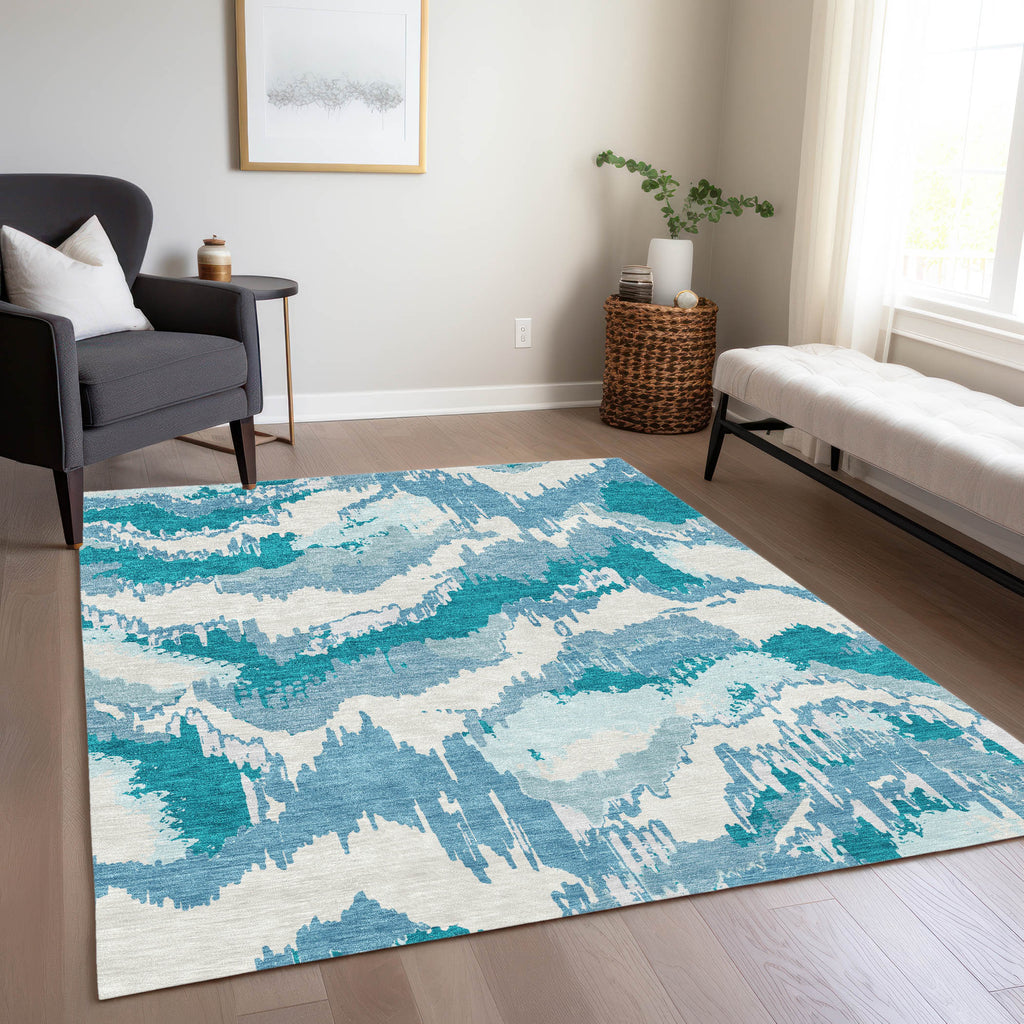 addison chantille acn865 teal rug