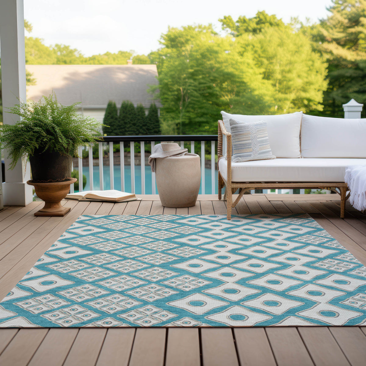 addison chantille acn866 teal rug
