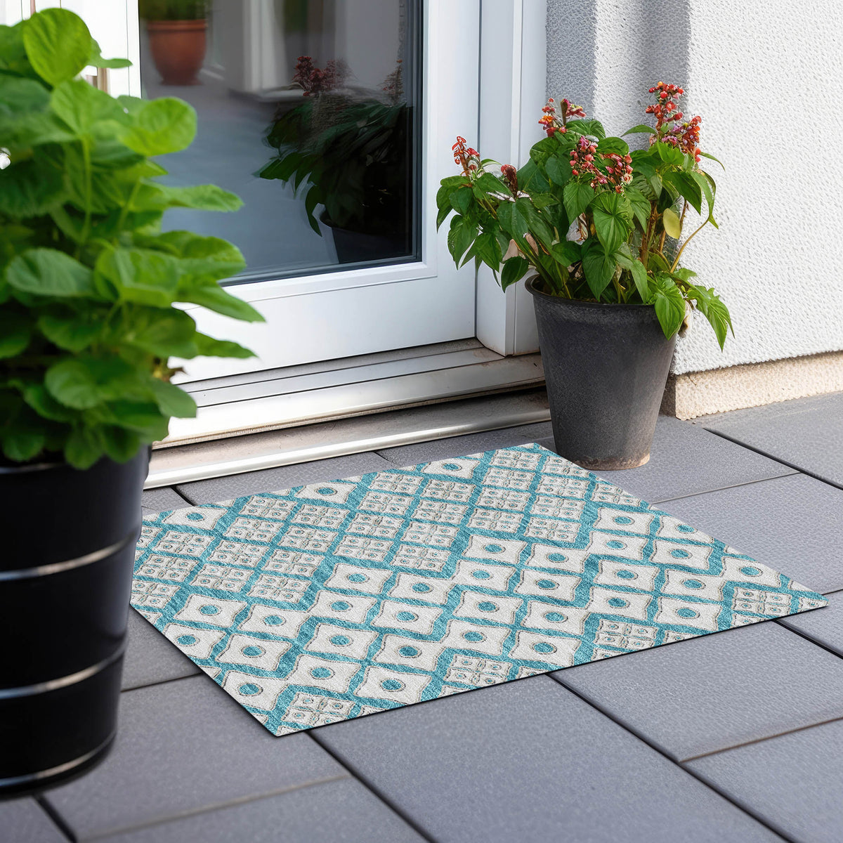 addison chantille acn866 teal rug