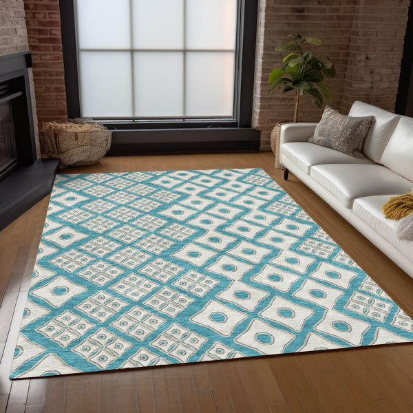 addison chantille acn866 teal rug
