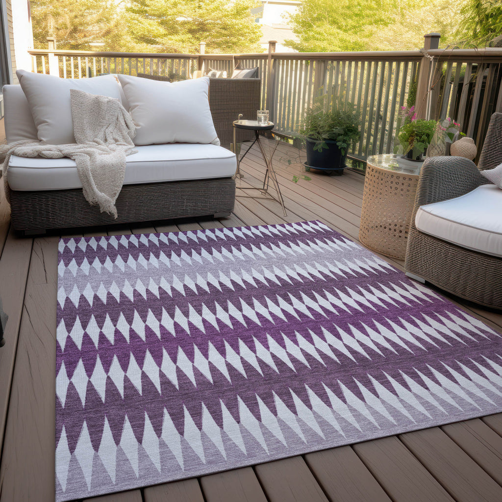 addison chantille acn867 purple rug