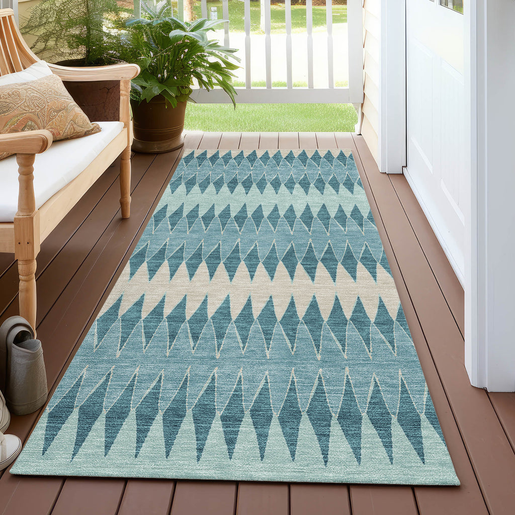 addison chantille acn867 teal rug