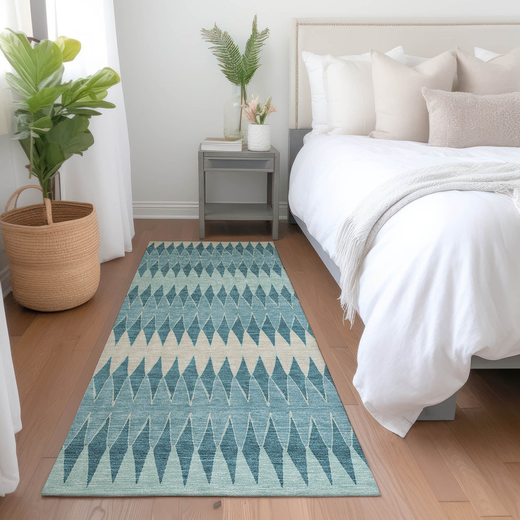addison chantille acn867 teal rug