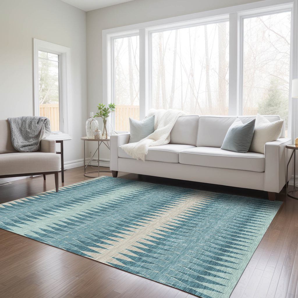 addison chantille acn867 teal rug
