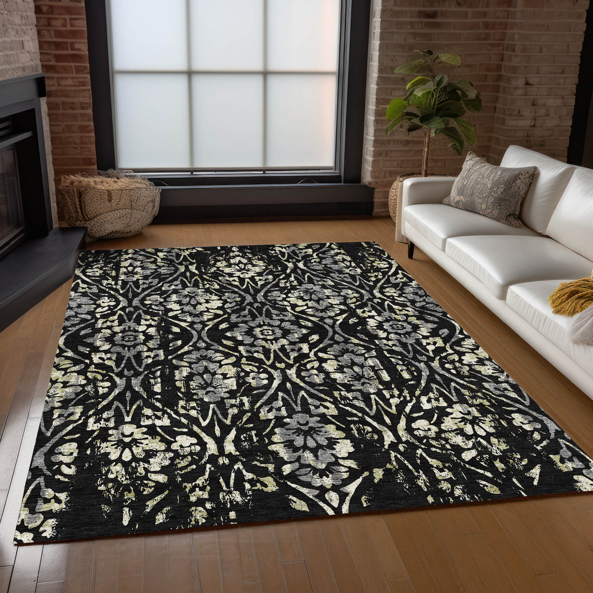 addison chantille acn868 black rug