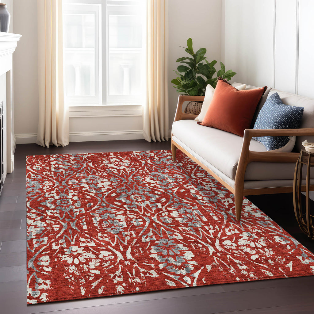 addison chantille acn868 red rug