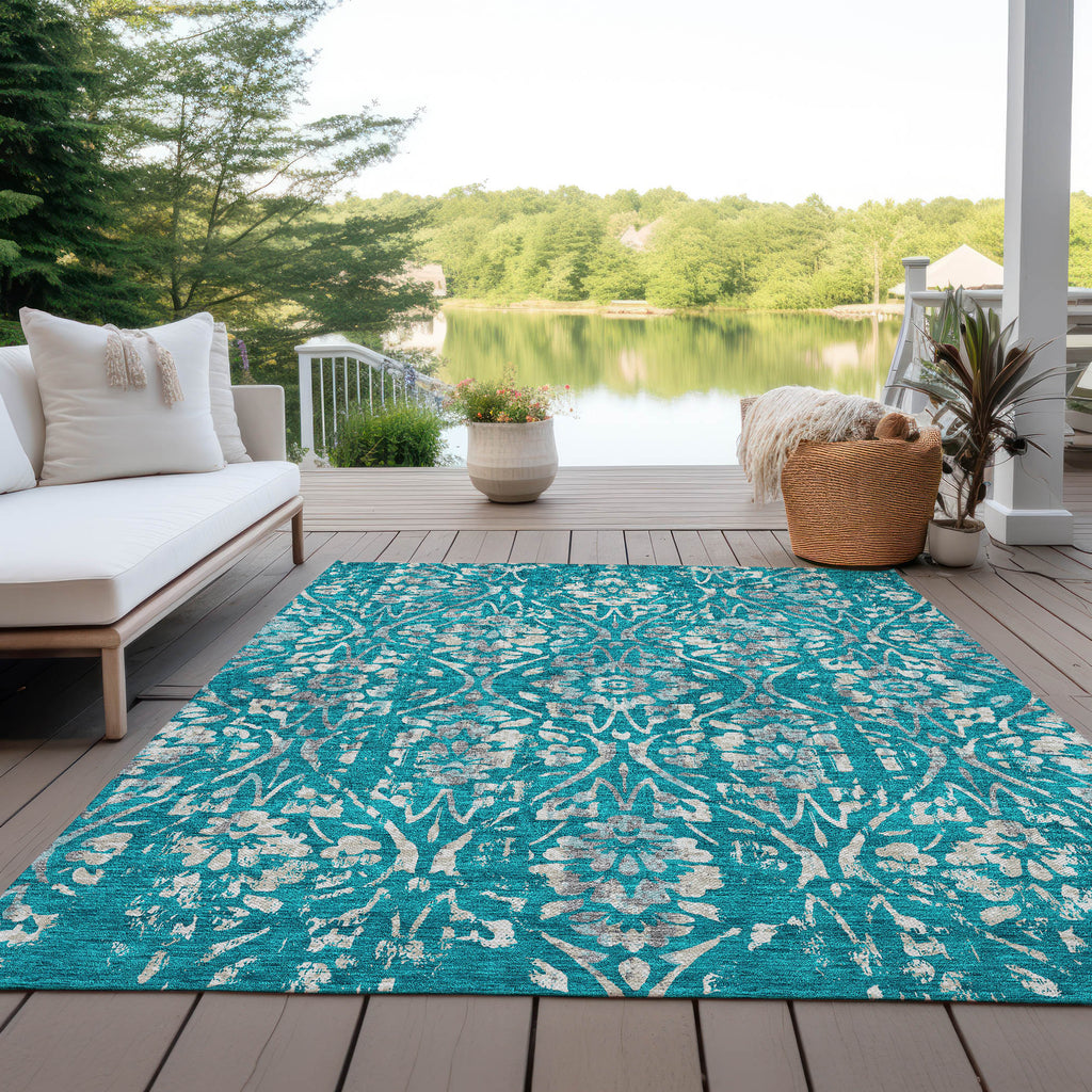 addison chantille acn868 teal rug