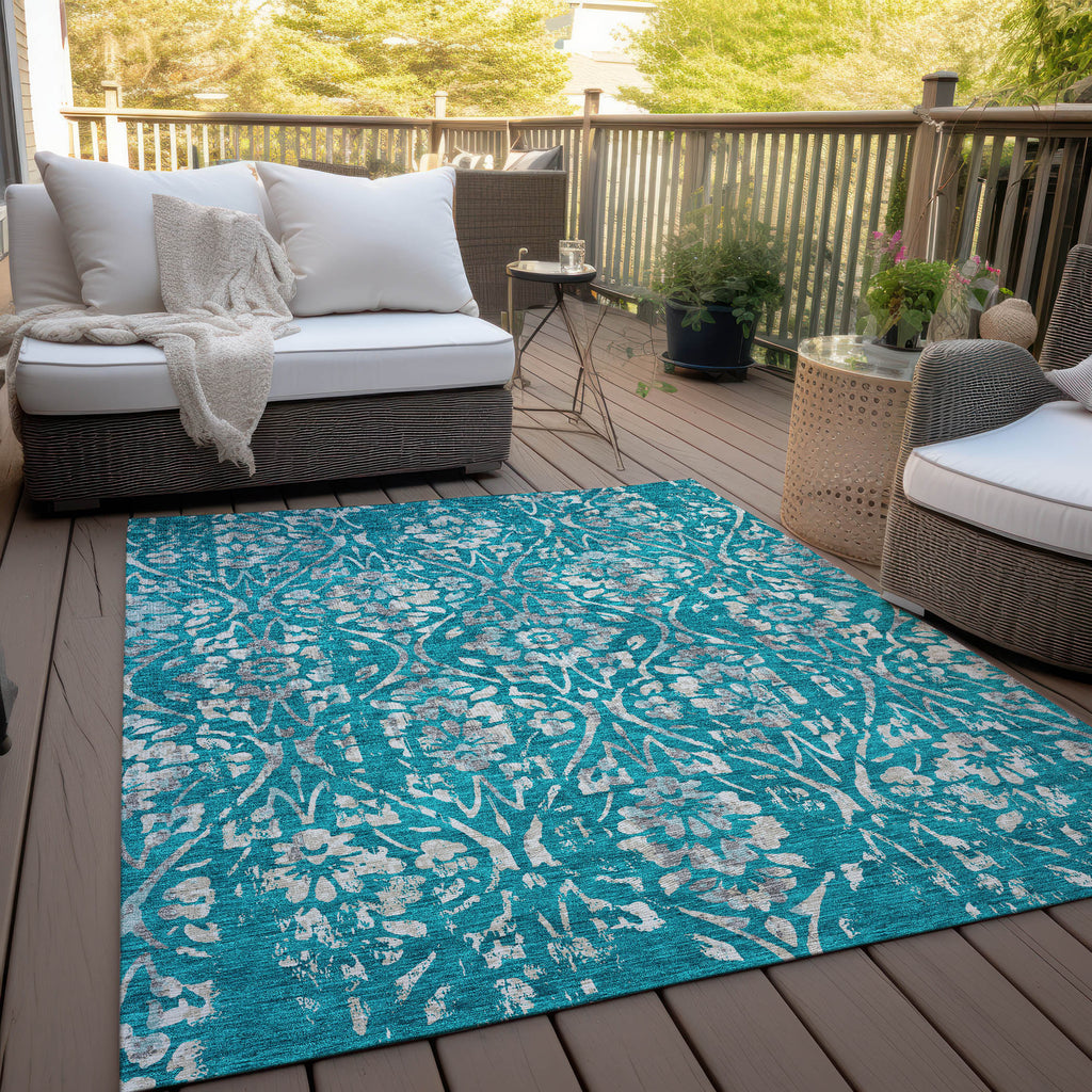 addison chantille acn868 teal rug