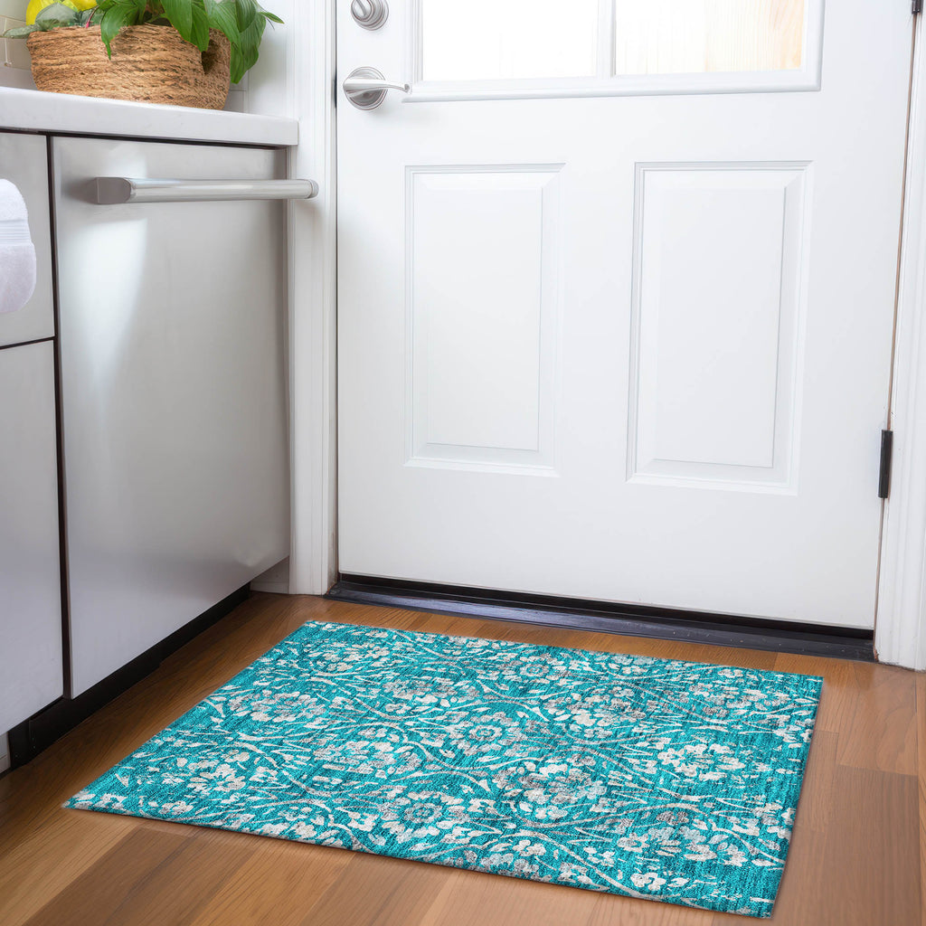 addison chantille acn868 teal rug