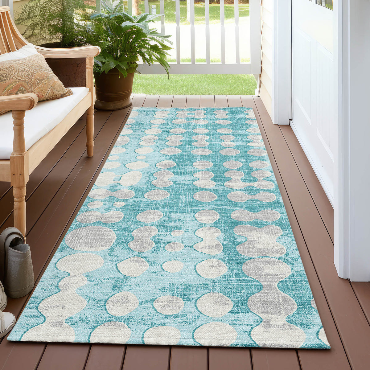 addison chantille acn869 teal rug