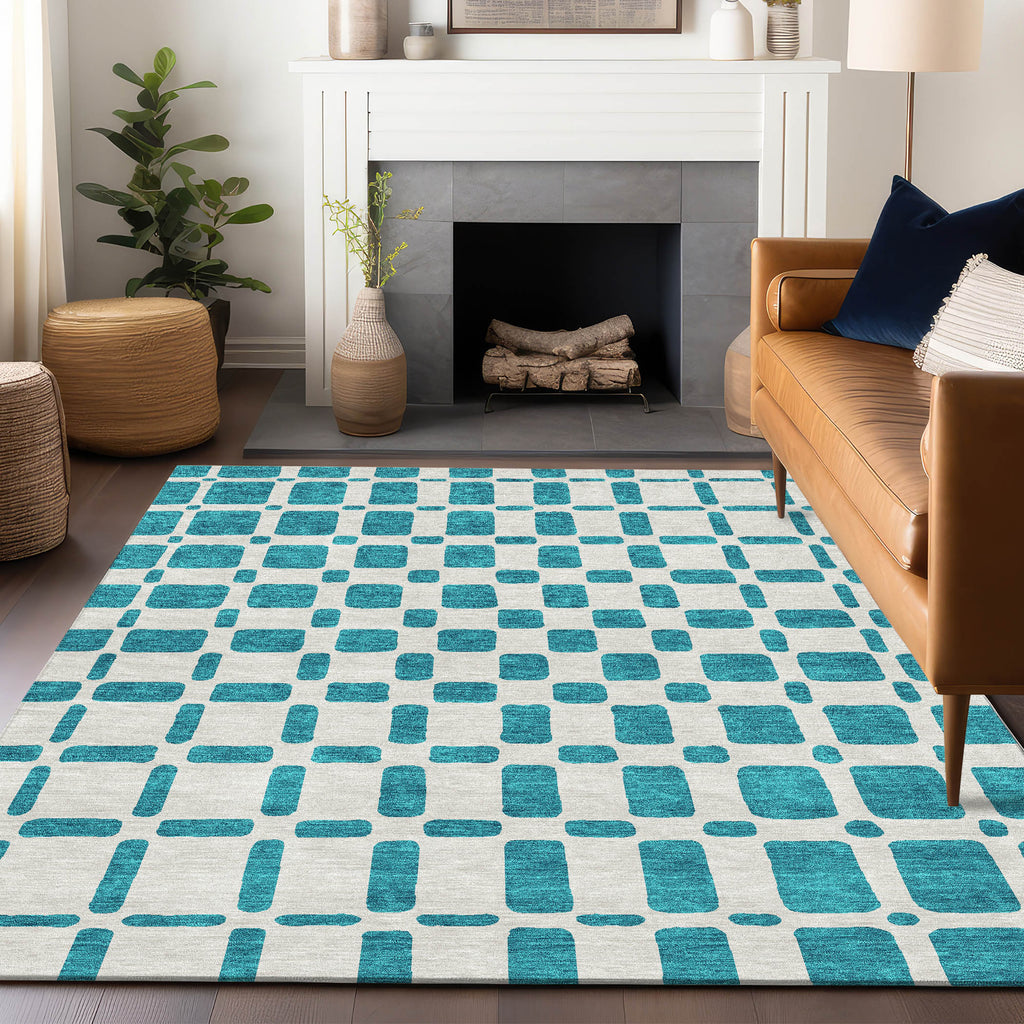 addison chantille acn871 teal rug