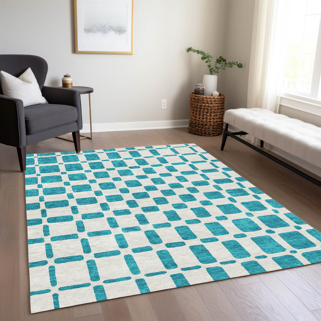 addison chantille acn871 teal rug