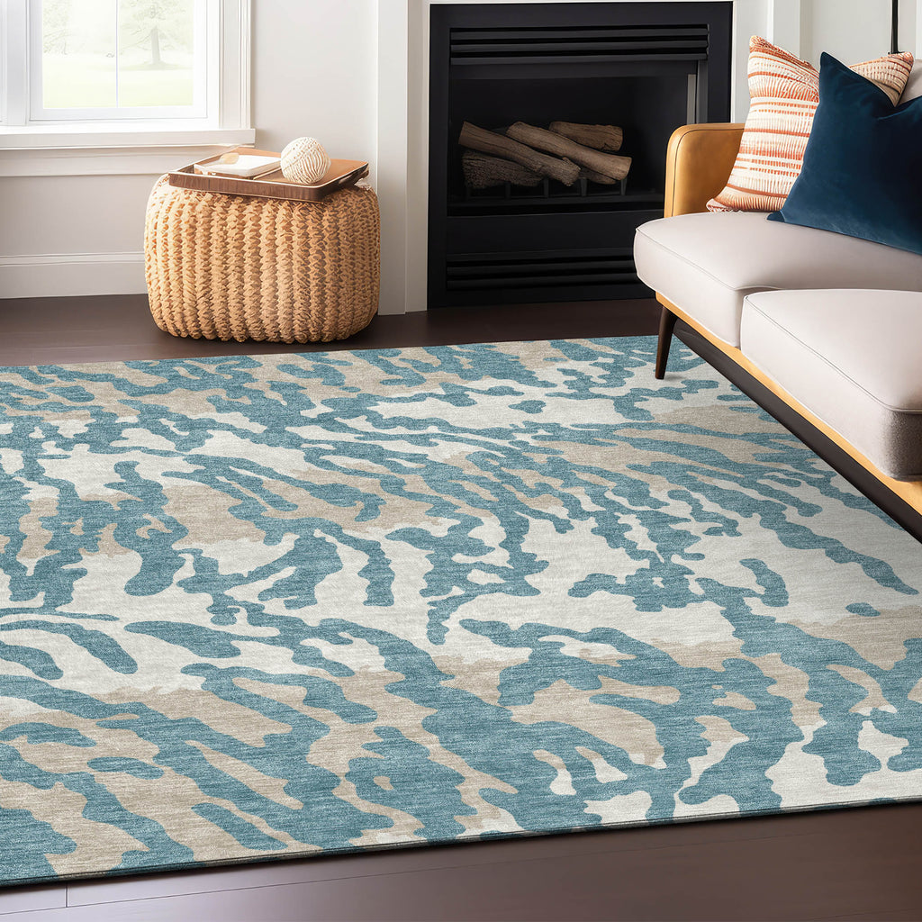 addison chantille acn873 teal rug