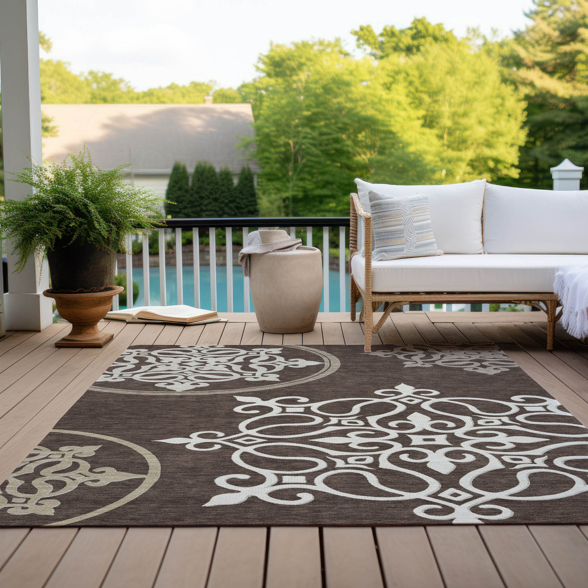 addison chantille acn874 chocolate rug