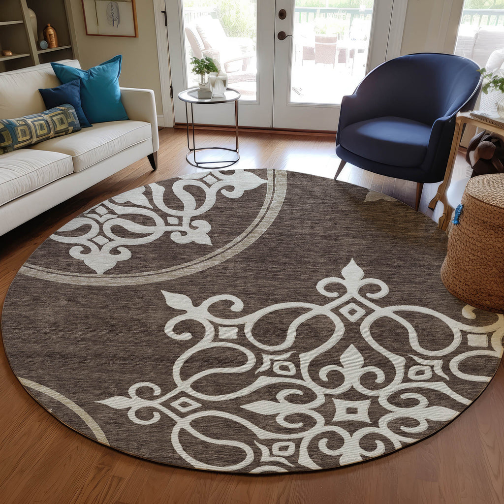 addison chantille acn874 chocolate rug