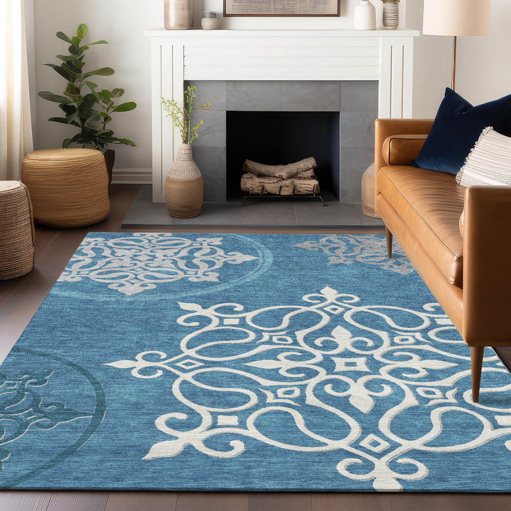 addison chantille acn874 teal rug