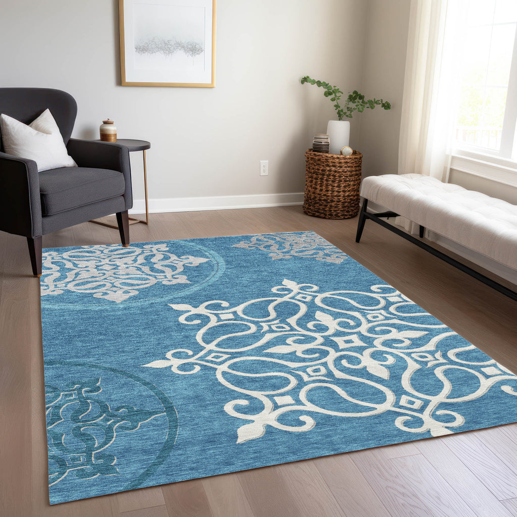 addison chantille acn874 teal rug